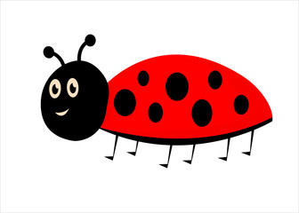 vector dodle cute hand drawn ladybug