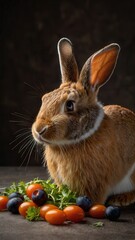 Obraz premium rabbit, animal, bunny, isolated, mammal, pets, fluffy, pet, fur, easter, white, small, hare, domestic, brown, cute, baby, furry, farm, grey, animals, ears, young, one, rodent