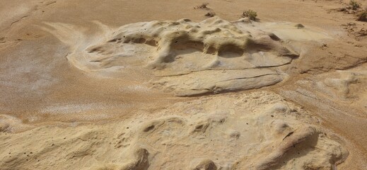 Sammar in Tunisia, Moon Surface Area, Desert Rocks
