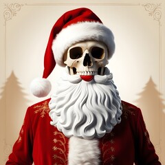 santa claus with christmas tree