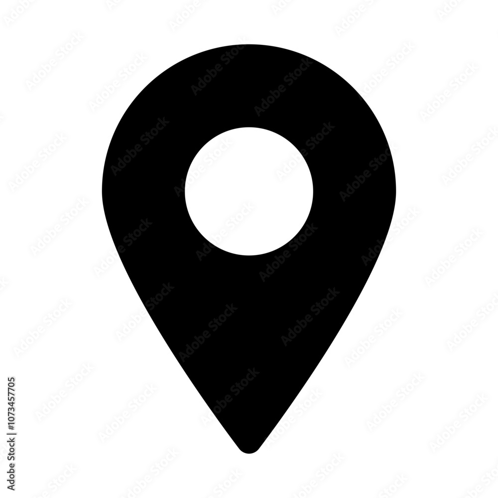 Poster Location icon set, Map pin place marker. location pointer icon symbol in flat style. Red Location pin icon, Navigation sign. web vector icon