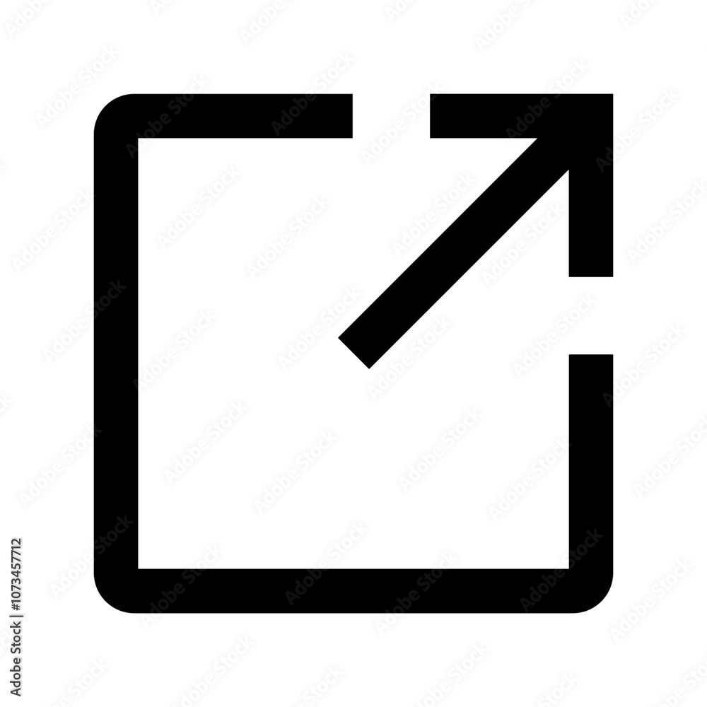 Poster Share icon . Arrow symbol, Send forward icons button. Send message icon. External Link Icon - network sharing icon. web vector icon