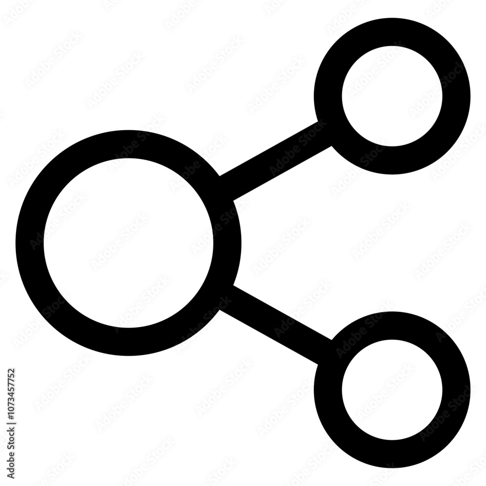 Poster Share icon, Connection symbol - network sharing icons, Share line icon button - Connect, data sharing, link symbol. web vector icon