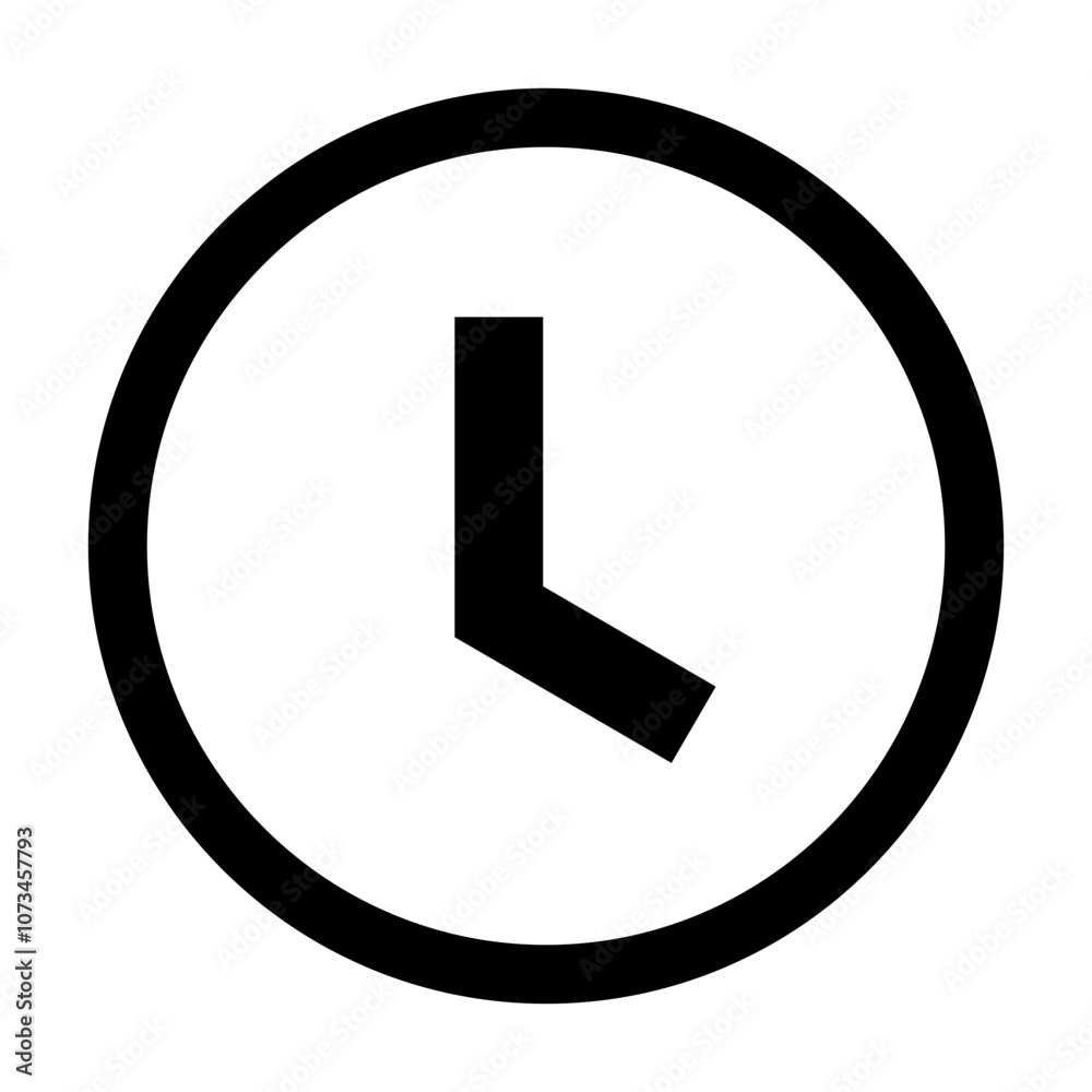Aufkleber time and clock icons set in flat style, timer symbol watch later sign. web vector icon