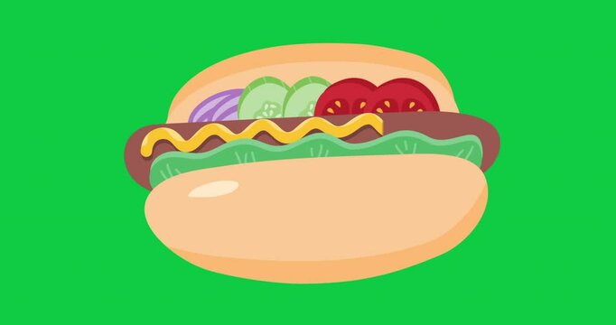 Barbecue Grilled Hot Dogs with yellow American mustard