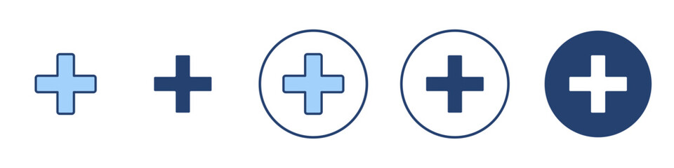 Add icon Thin line art isolated