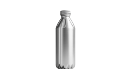 Metallic water bottle transparent background