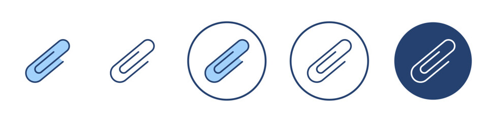 Clip icon Thin line art isolated