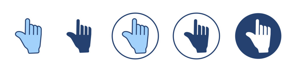 Cursor hand icon Thin line art isolated