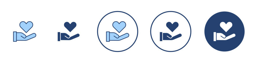 Donate icon Thin line art isolated