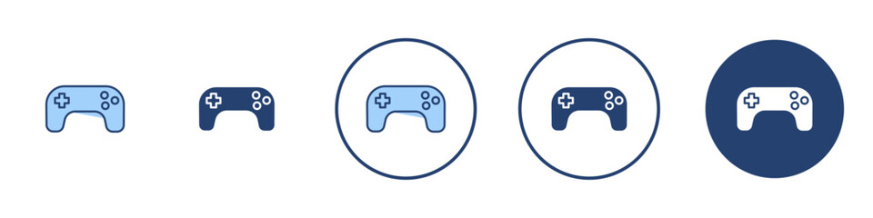 Gamepad icon Thin line art isolated