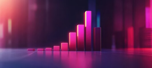 A simple illustration of a rising bar graph, with no additional elements, symbolizing business growth or profit increase