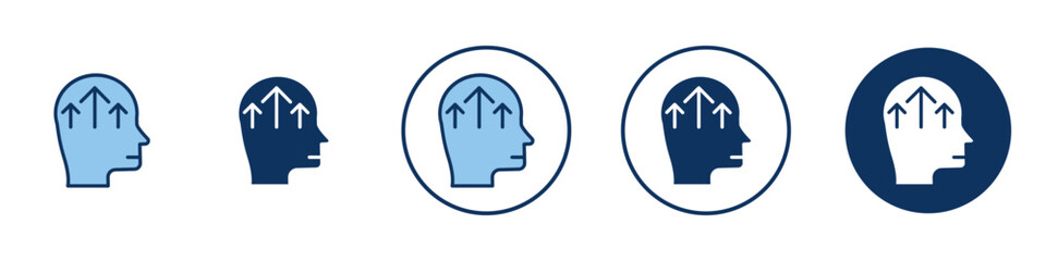 Improvement growth icon Thin line art isolated