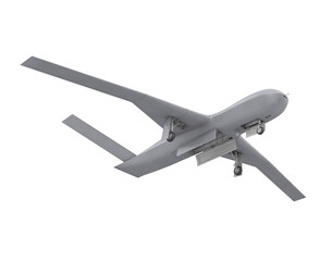 Military Drone Isolated