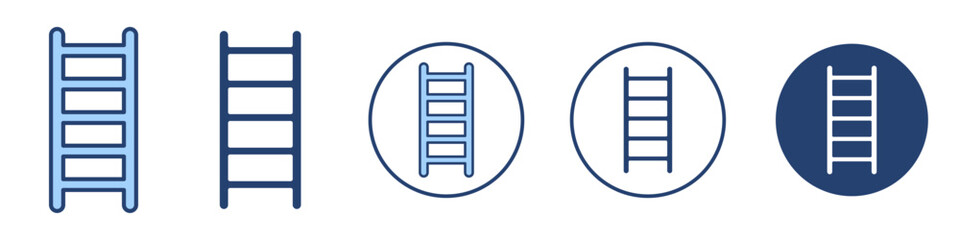 Ladder icon Thin line art isolated