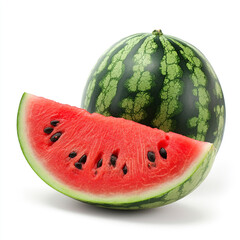 watermelon isolated on white