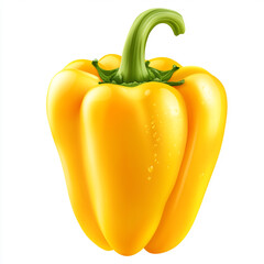 yellow pepper isolated on white