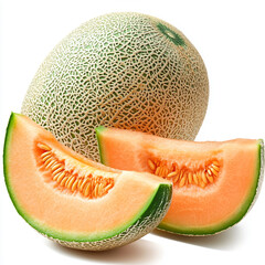 melon isolated on white background