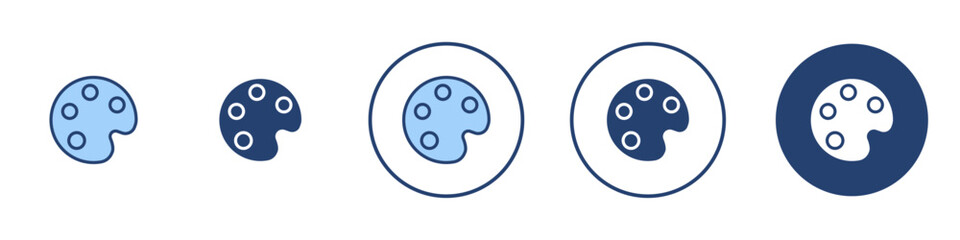 Palette icon Thin line art isolated