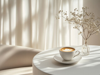 Coffee in a minimalistic setting