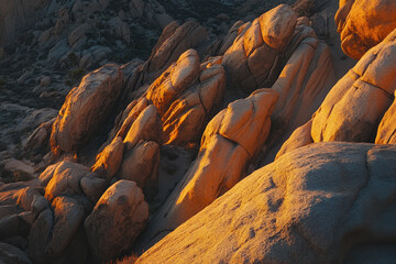 Majestic Desert Rock Formation at Sunset