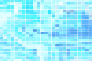 Blue Swimming Pool Mosaic Tile Texture Pattern Background. Vector Illustration. Abstract Business Wallpaper