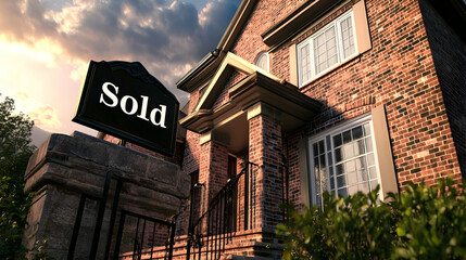 Obraz premium A brick house with a 