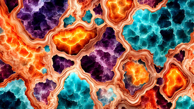 colorful mineral pattern