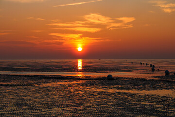 Fototapeta premium Sonnenuntergang am Strand 