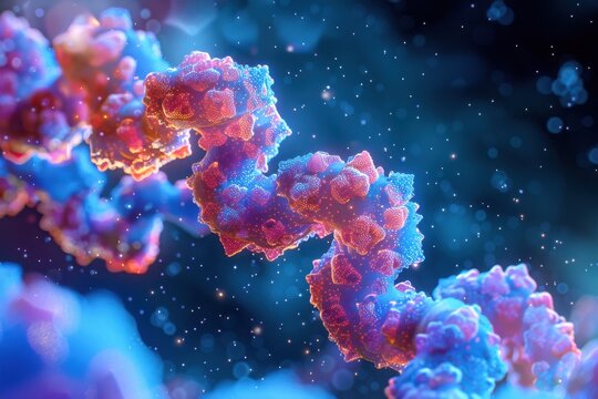 Zinc Finger Motif: A close-up of the zinc finger motif in a protein, demonstrating its role in DNA binding and gene regulation