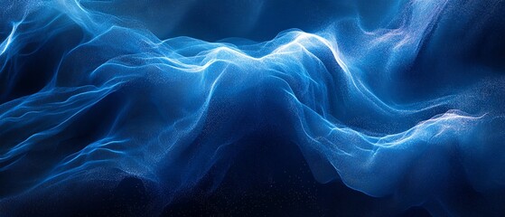 Globecentered abstract background with blue waves and lines representing a global business network, generative AI, highdefinition, modern, and innovative style