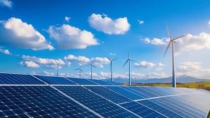 Hydrogen Gas Pipeline at Renewable Energy Plant with Solar and Wind