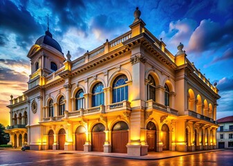 Obraz premium Panama National Theatre AI Photo - Rule of Thirds