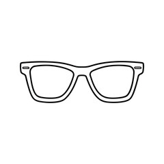Fototapeta premium Sunglass Outline ClipArt Design - Glasses Vector illustration