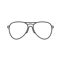 Fototapeta premium Sunglass Outline ClipArt Design - Glasses Vector illustration