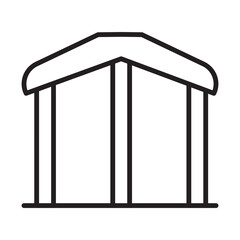 Historical Building Icon Design