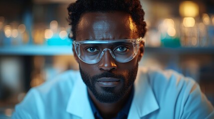 Obraz premium Focused scientist in a laboratory setting
