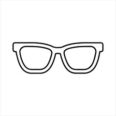 Fototapeta premium Sunglass Outline ClipArt Design - Glasses Vector illustration