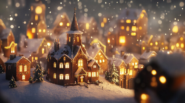 Gingerbread house in Christmas