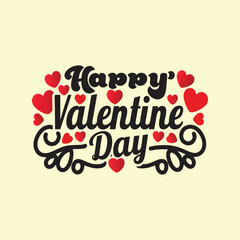 Valentine Day Typography T-Shirt Vector Design