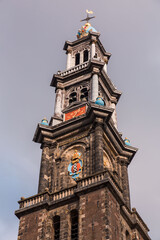 The Westerkerk is a Reformed church within Dutch Protestant Calvinism in central Amsterdam, Netherlands