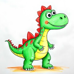 Fototapeta premium dinosaur drawing 2
