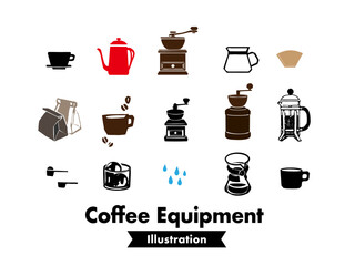 コーヒー器具のイラスト