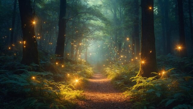 With sparkling pixie dust and enchanting creatures, this magical forest clearing is filled with wonder
