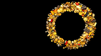 Creative Circle of Vintage Items and Curiosities