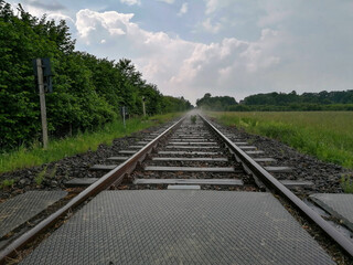 Obraz premium railway in the countryside