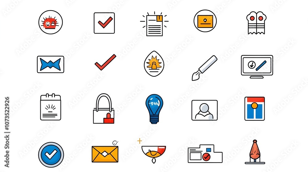 Poster set of web icons in line style depicting customer feedback ratings and reviews showcasing symbols fo