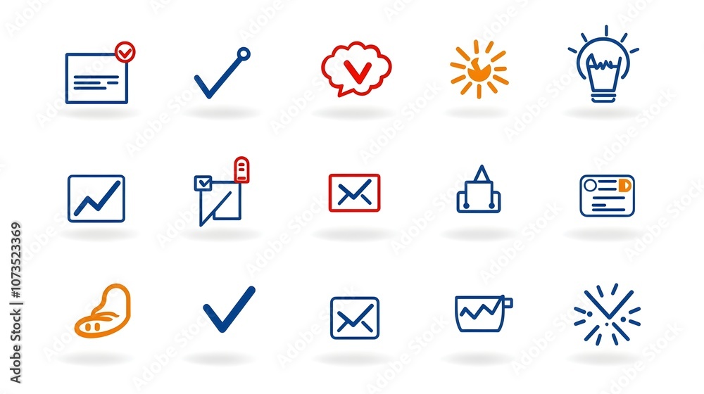 Poster Outline Style Feedback Icon Set with Rating Scale and User Review Symbols on White Background  Graphic Design Template for Website App and Mobile Interface UIUX