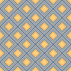 Seamless print pattern with squares colorful multicolor retro style background 60s vector illustration simple wallpaper art decor design geometric