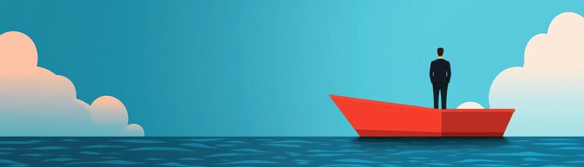 Infographic on  Key Traits for Business Leadership  with points like  Self-Discipline